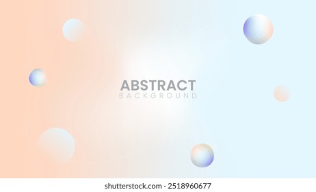Fondo abstracto de duotones con círculos 3d e ilustración de líneas