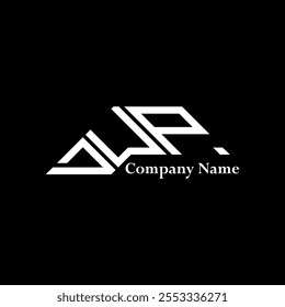 DUP logo design, DUP simple and modern logo. DUP luxurious alphabet design  