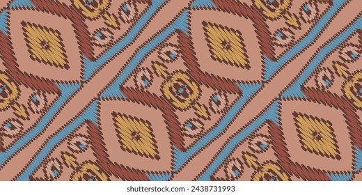 Dupatta pattern Seamless Bandana print silk Motif embroidery, Ikat embroidery vector Design for Print australian curtain pattern geometric pillow model kurti mughal flowers
