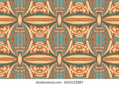 Dupatta pattern Seamless Bandana print silk Motif embroidery, Ikat embroidery vector Design for Print border embroidery ancient egypt