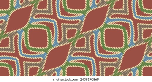 Dupatta pattern Seamless Native American, Motif embroidery, Ikat embroidery vector Design for Print scandinavian pattern saree ethnic nativity gypsy pattern