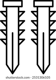 Diseño de icono de línea de Vector Dupel