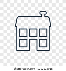 Duplex concept vector linear icon isolated on transparent background, Duplex concept transparency concept in outline style