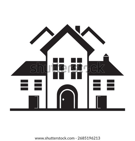 Duplex House or Apartment Building Icon