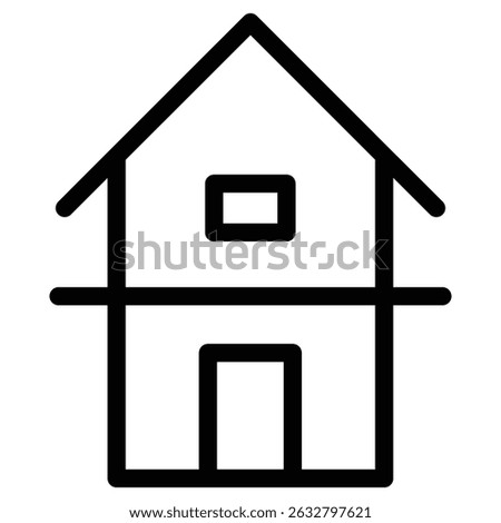 Duplex icon Black and white outline vector