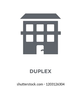Duplex icon. Duplex design concept from  collection. Simple element vector illustration on white background.