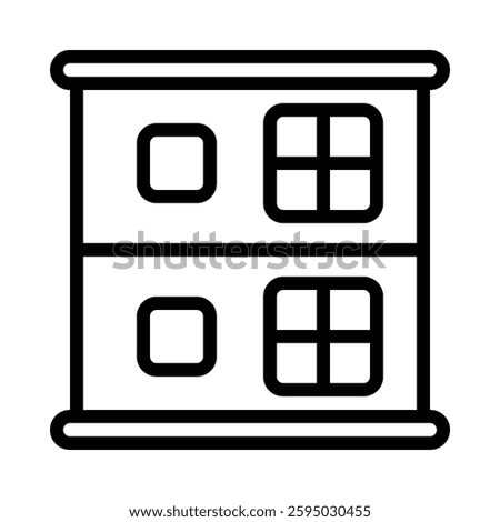 Duplex icon illustration in line style. Perfect for website mobile app presentation. Suitable for any user interface and user experience