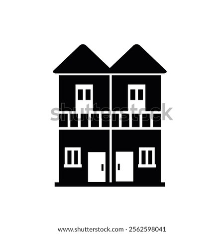 Duplex icon isolated on white background.