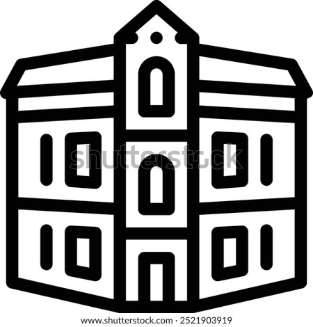 duplex icon. Thin Linear Style Design Isolated On White Background