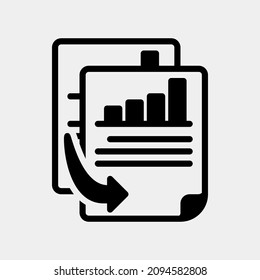 Duplicate content icon in solid style about marketing and seo, use for website mobile app presentation