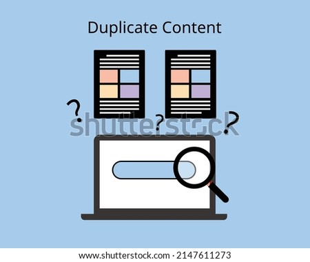 Duplicate content is content that is similar or exact copies of content on other websites or on different pages on the same website