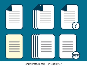 duplicate document symbol. document file vector.