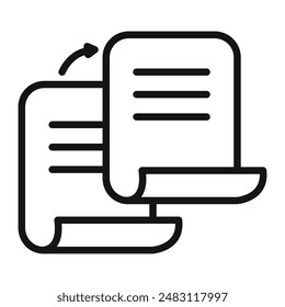 Duplicate file icon mark in filled style