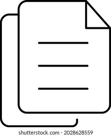 Duplicate file Isolated Vector icon which can easily modify or edit

