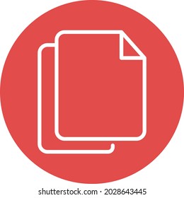 Duplicate files Isolated Vector icon which can easily modify or edit

