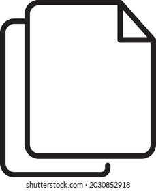 Duplicate files Isolated Vector icon which can easily modify or edit

