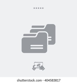 Duplicate folders - Single isolated icon