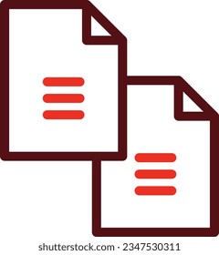 Duplicate Glyph Two Color Icon For Personal And Commercial Use.
