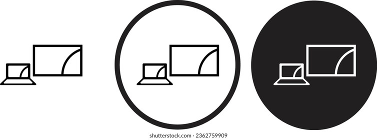 contorno negro de icono duplicado para el diseño del sitio web 
y aplicaciones móviles en modo oscuro 
Ilustración vectorial en fondo blanco
