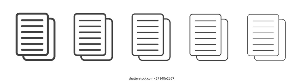 Duplicar design de ícone, logotipo, aplicativo, interface do usuário. Ilustração vetorial, EPS