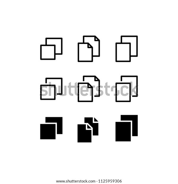 Duplicate Icon Design Vector\
Copy File