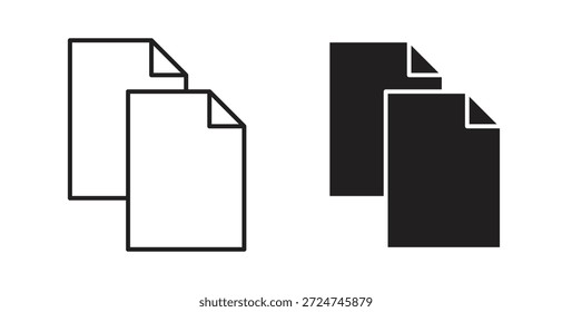 Symbol duplizieren. gefülltes Flachschild für mobiles Konzept und Webdesign