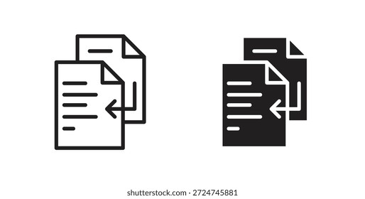 Symbol duplizieren. gefülltes Flachschild für mobiles Konzept und Webdesign