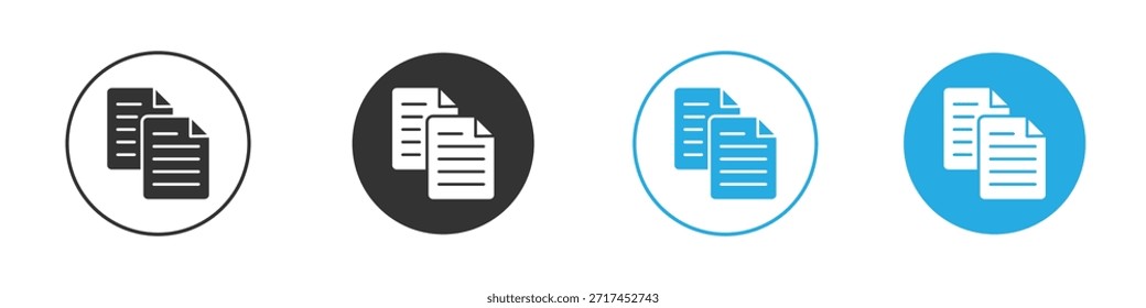 Icono duplicado. Plantilla de diseño de iconos gráficos