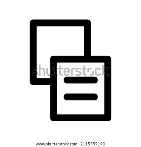 Duplicate icon isolated on white background