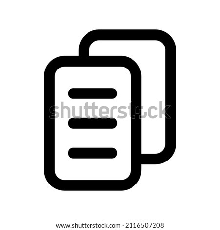 Duplicate icon isolated on white background