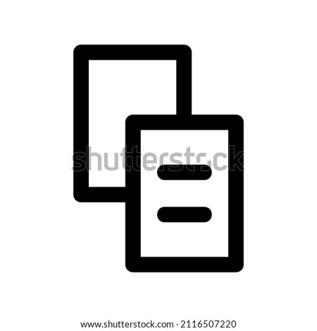 Duplicate icon isolated on white background