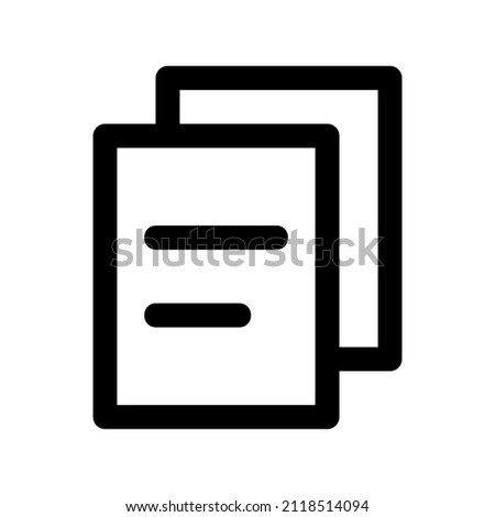 Duplicate icon isolated on white background