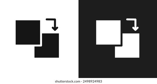 Vector de arte de línea de icono duplicado