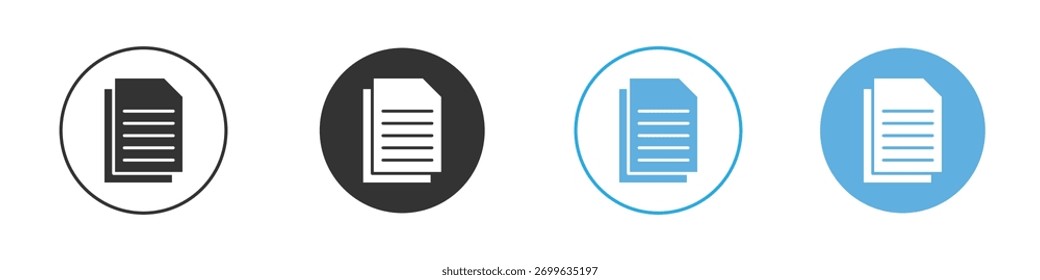 Duplicate icon Logo Template Design set