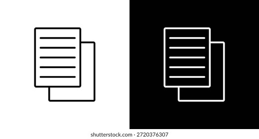 Symbol duplizieren. Minimalistisches Vektordesign Bearbeitbarer Strich. EPS10
