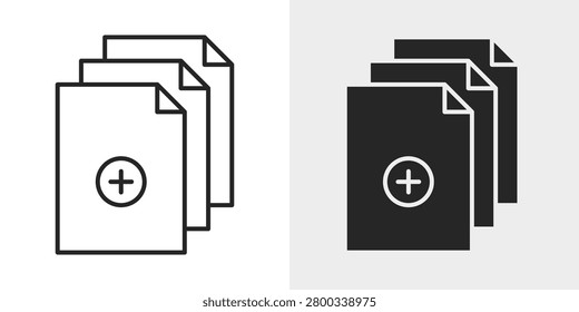 Duplicate Icon represents copying content, cloning files, and replication actions.
