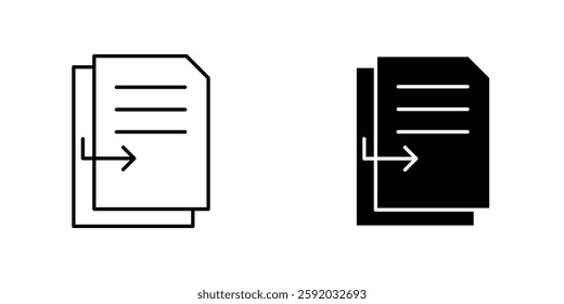 Duplicate icon symbol collection on white background.