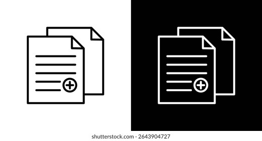 Concepto de símbolo de icono duplicado para Diseño gráfico, Sitio web, interfaz de usuario. EPS