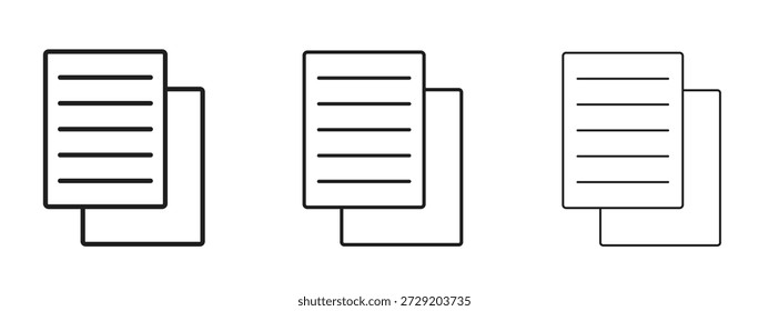 Duplicate icon symbol for Info Graphic, Design Elements and Websites