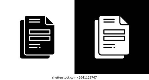 Duplicate icon symbols. Vector illustration.