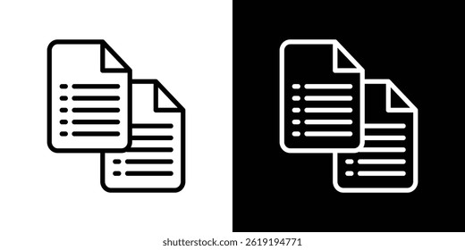 Duplicate icon. vector illustration, pictogram isolated. editable