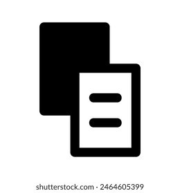 Duplicate Icon Vector Symbol Design Illustration