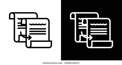 Duplicate icon vector for web, computer and mobile apps