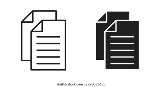 Iconos duplicados de color negro en varios estilos