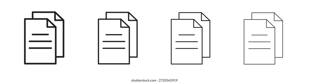 Doppelte Symbole im Umriss-, Linien- und Strichstil