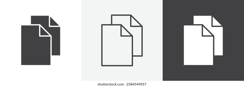 Duplicate icons graphics pack vectors.