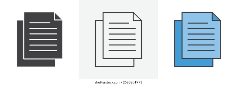 Duplicate icons pack for website designs