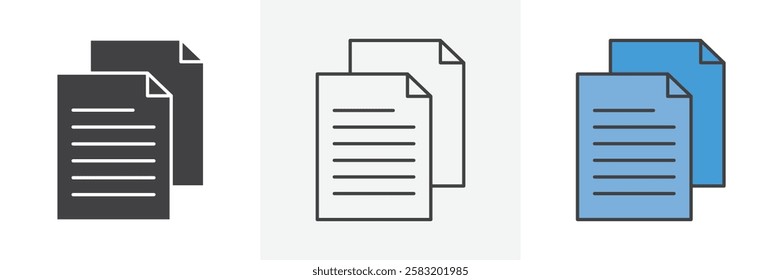 Duplicate icons pack for website designs