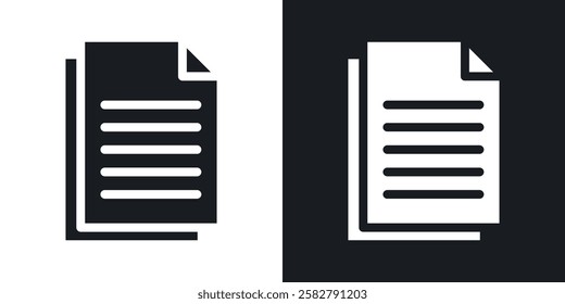 Duplicate icons set vectors black and colored style