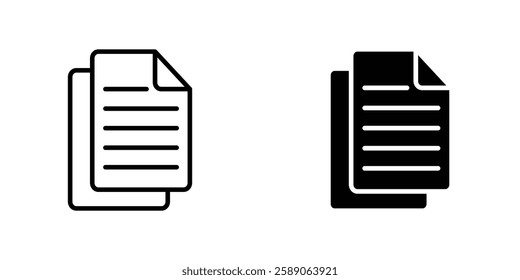 Duplicate icons thin line illustrations designs